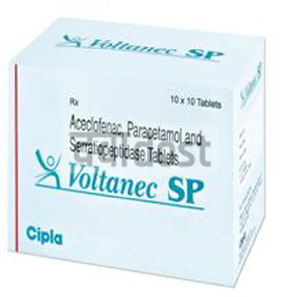 Voltanec SP 100 mg/325 mg/15 mg Tablet