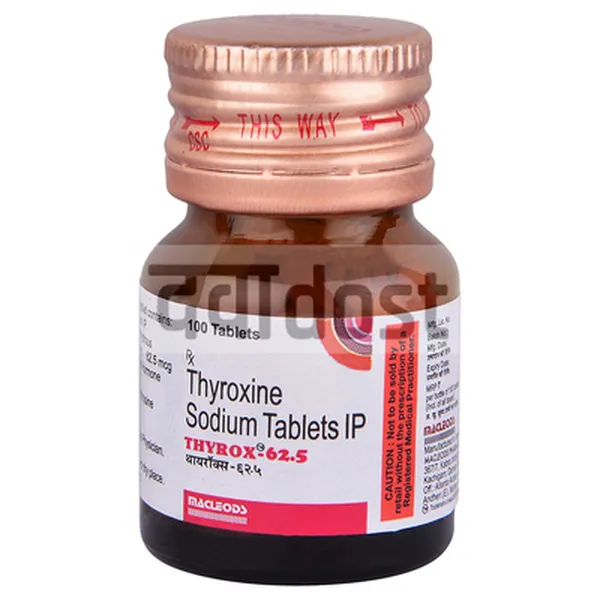 Thyrox 62.5mcg Tablet 100S