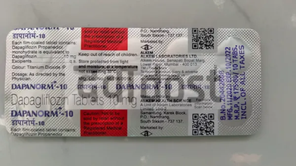 Dapanorm-M 10mg/500mg Tablet ER