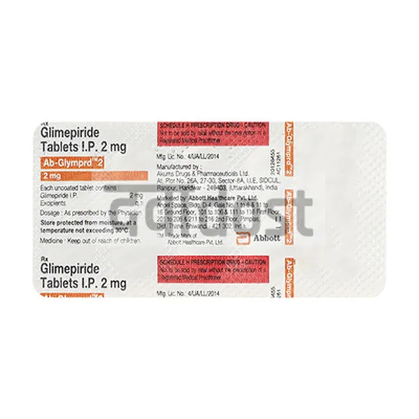 Ab-Glymprd 2mg Tablets