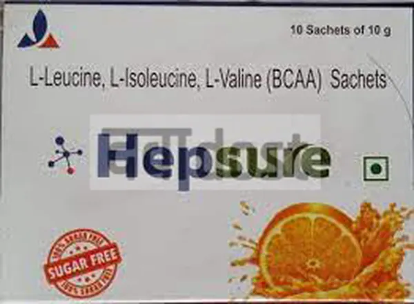 Hepsure Sachet Orange Sugar Free 10gm