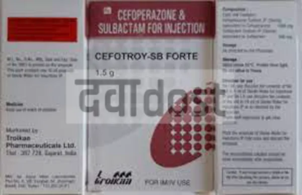 Cefotroy-SB Forte 1.5gm Injection 1s