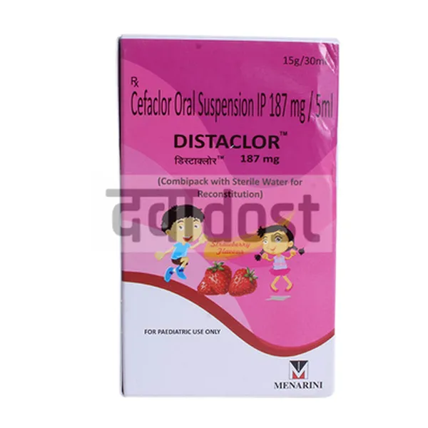 Distaclor 187mg Oral Suspension Strawberry 30ml 