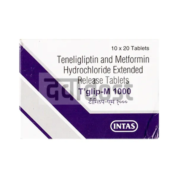 T Glip-M 1000 Tablet ER 20s