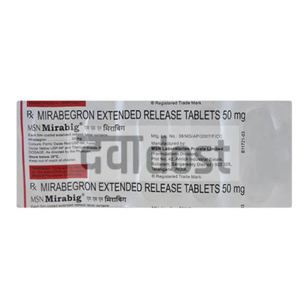 Mirabig 50mg Tablet ER 10s