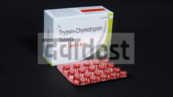 TRYPSIN CHYMOTRYPSIN TABLET 20s