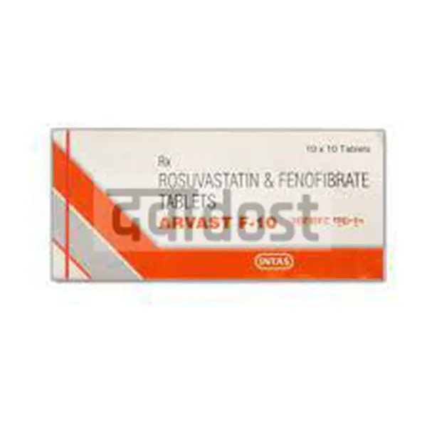 Arvast F 10mg Tablet 10s