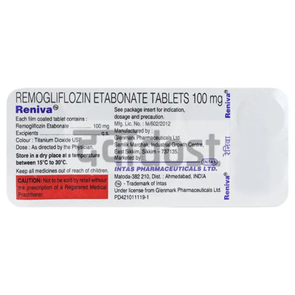 Reniva 100mg Tablet 10s