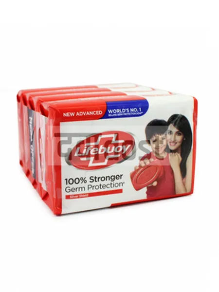 Lifebuoy Silver Shield Soap 125gm ( pack of 4 )