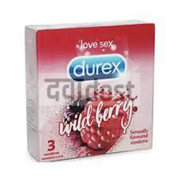 Durex wild berry condom 3s