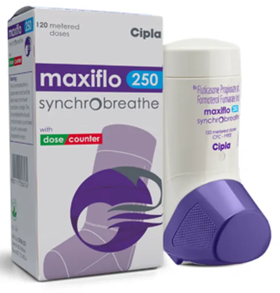 Maxiflo Synchrobreathe 250mcg/6mg Inhaler 120MDI