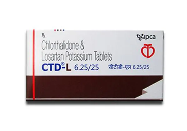 CTD-L 6.25/25MG 10TAB