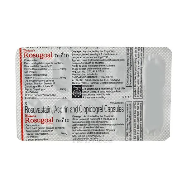 ROSUGOAL-TRIO 10MG 10CAP