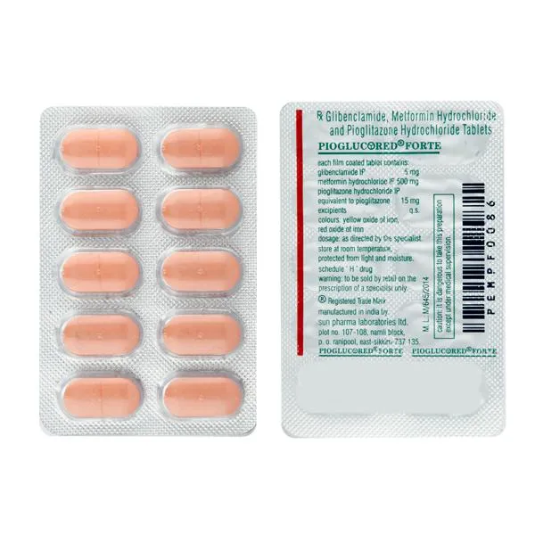 PIOGLUCORED-FORTE 10TAB