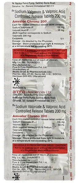 AMVALOR CHRONO 200MG 10TAB