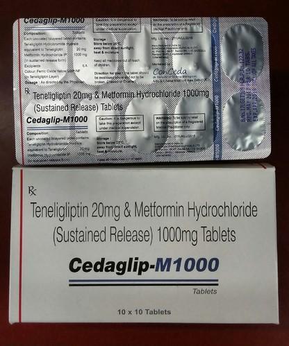 CEDAGLIP-M 1000MG 10TAB