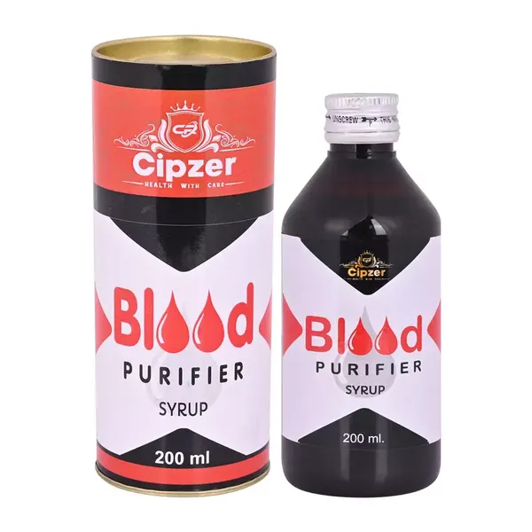 Cipzer Blood Purifier syrup|Purifies blood to give a pimple free skin with a natural glow(Pack of 1)-200ml