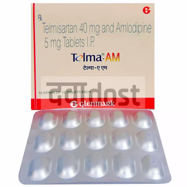 Telma AM 40mg/5mg Tablet 15s