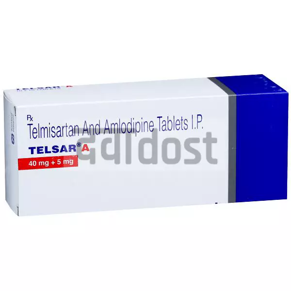 Telsar A 40mg/5mg Tablet 15s