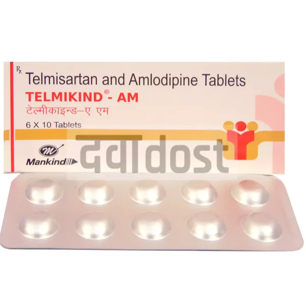 Telmikind AM 40mg/5mg Tablet 10s