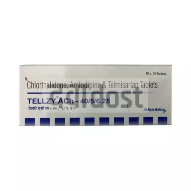 Tellzy Ach 40/5/6.25 Tablet