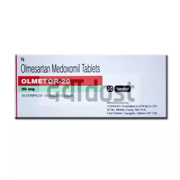 Olmetor 20mg Tablet 10s