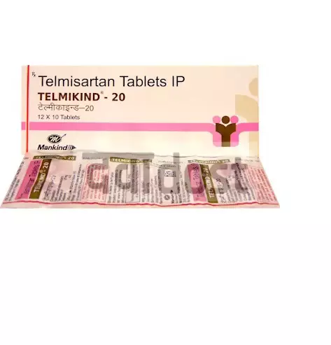 Telmikind 20mg Tablet 10s