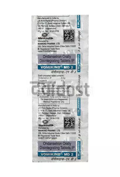 Vomikind 2mg Tablet MD 10s