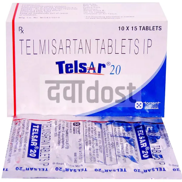 Telsar 20mg Tablet 15s