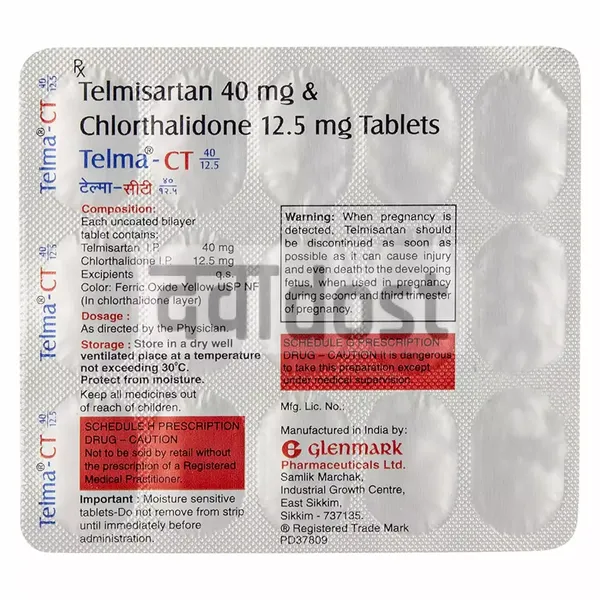 Telma CT 40mg/12.5mg Tablet 15s