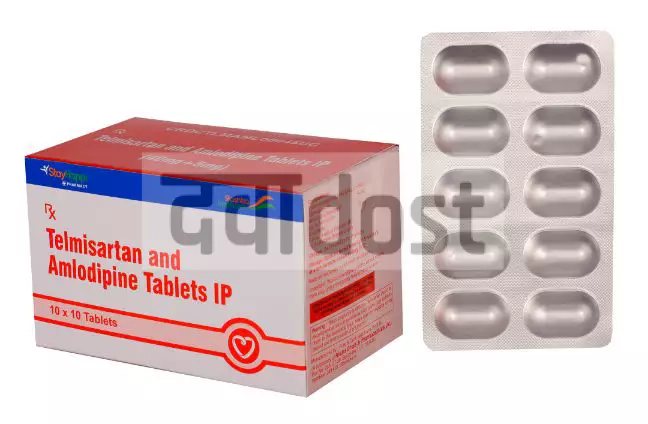 StayHappi Telmisartan+Amlodipine 40mg/5mg Tablet