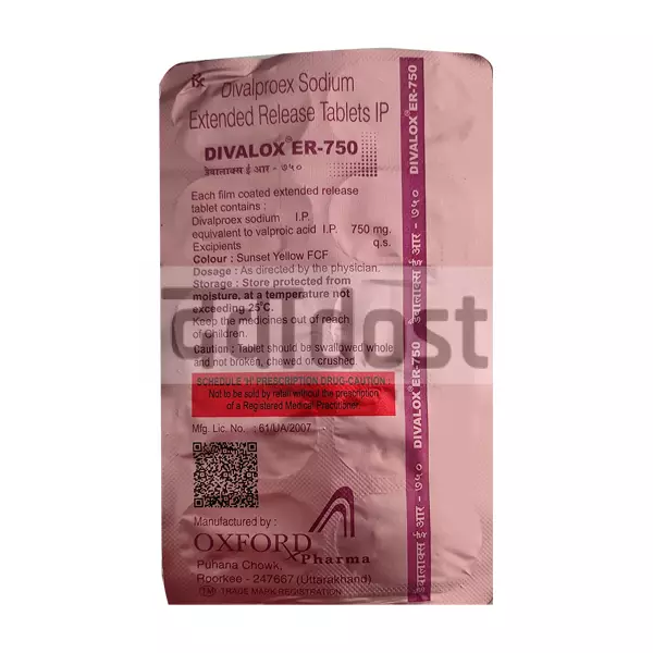 Divalox 750mg Tablet ER