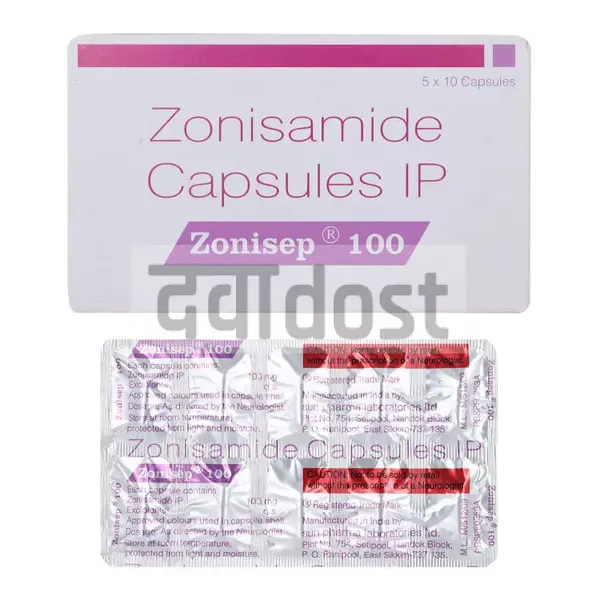 Zonisep 100mg Capsule 10s