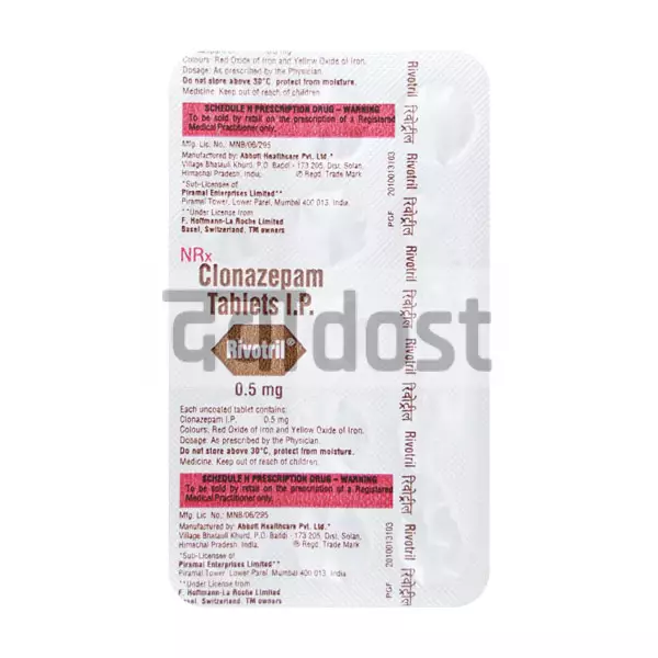 Rivotril 0.5mg Tablet 15s