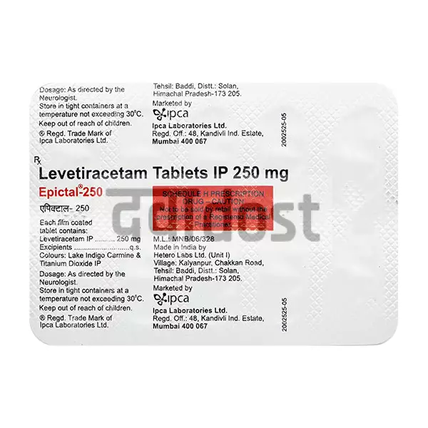 Epictal 250mg Tablet