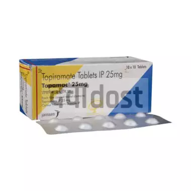 Topamac 25mg Tablet 10s