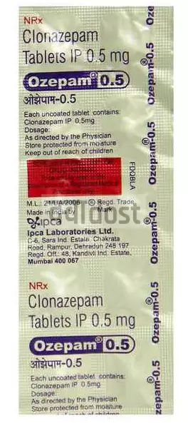 Ozepam 0.5mg Tablet