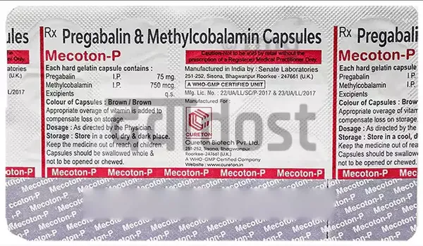 Mecotin P 750mcg/75mg Capsule