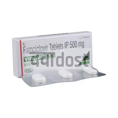 Virovir 500mg Tablet 3s