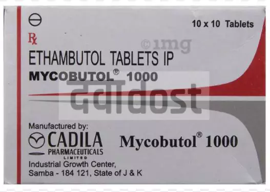 Mycobutol 1000mg Tablet 10s