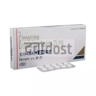 Cinzan 25mg Tablet DT 10s