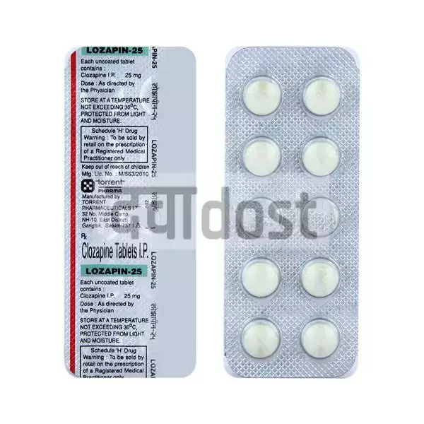 Lozapin 25mg Tablet 10s