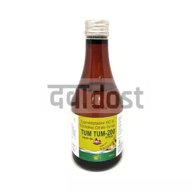 Tum Tum 200 Syrup Delicious Pineapple Sugar Free