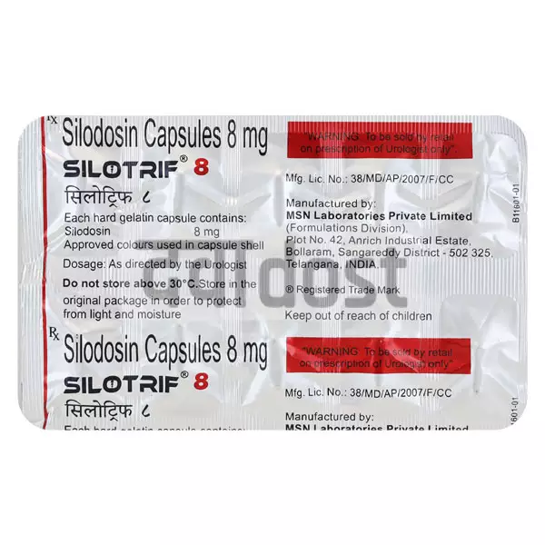 Silotrif 8mg Capsule 10s