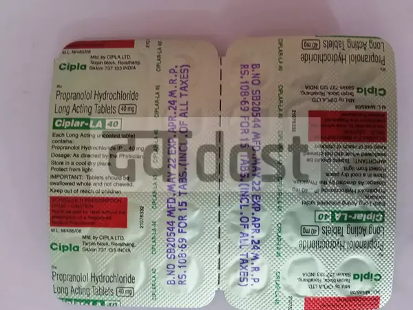 Ciplar-LA 40mg Tablet 15s