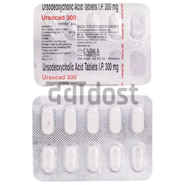 Ursocad 300mg Tablet 10s