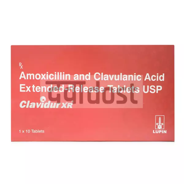 Clavidur XR 1000mg/62.5mg Tablet 10s