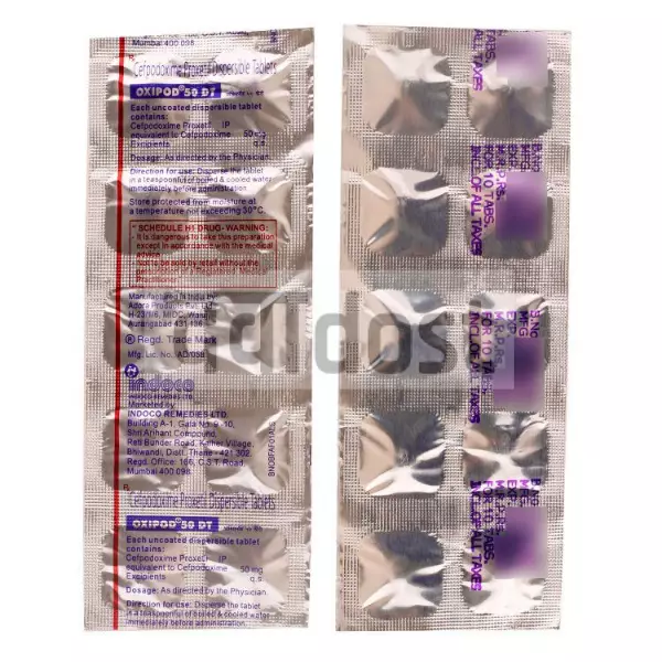 Oxipod 50mg Tablet DT 10s