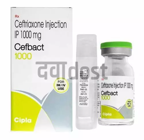 Cefbact 1000mg Injection