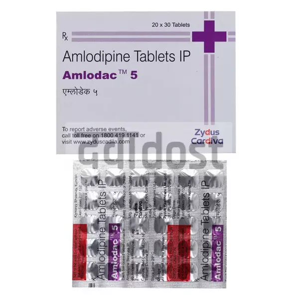 Amlodac 5mg Tablet 30s